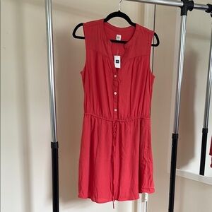 GAP Coral Sleeveless Dress